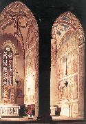 GIOTTO di Bondone View of the Peruzzi and Bardi Chapels fh painting